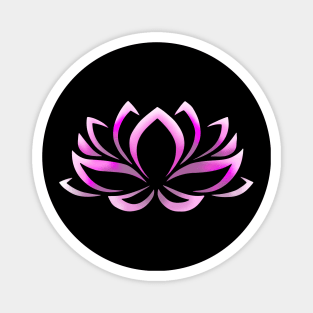 Lotus Flower in Pink Magnet